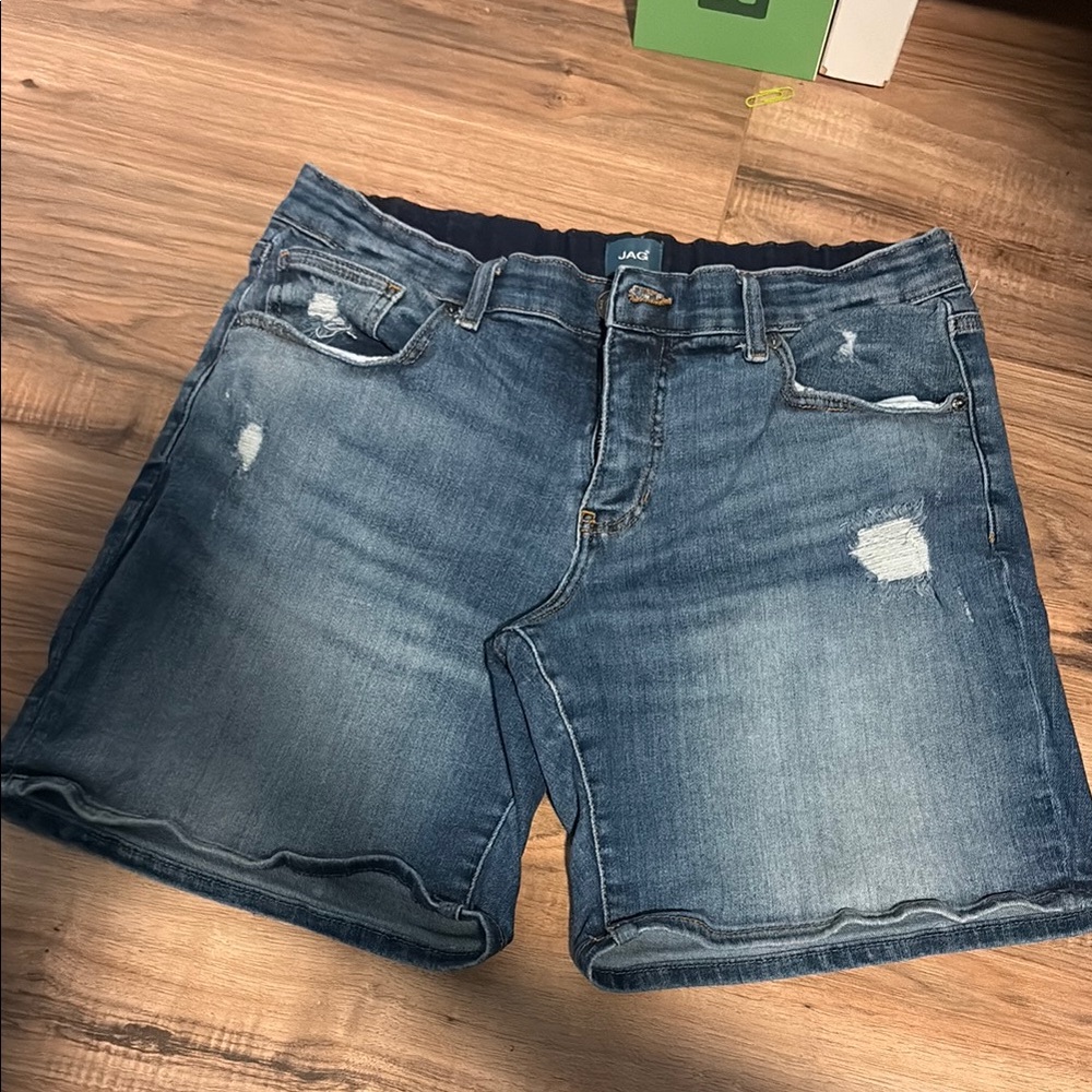 Jag Jeans Blue Jean Shorts Distressed